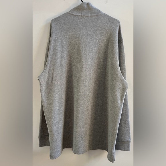 Polo Ralph Lauren Men’s XXL Gray Zip Pullover Sweater Classic-Vintage Look - Picture 5 of 13